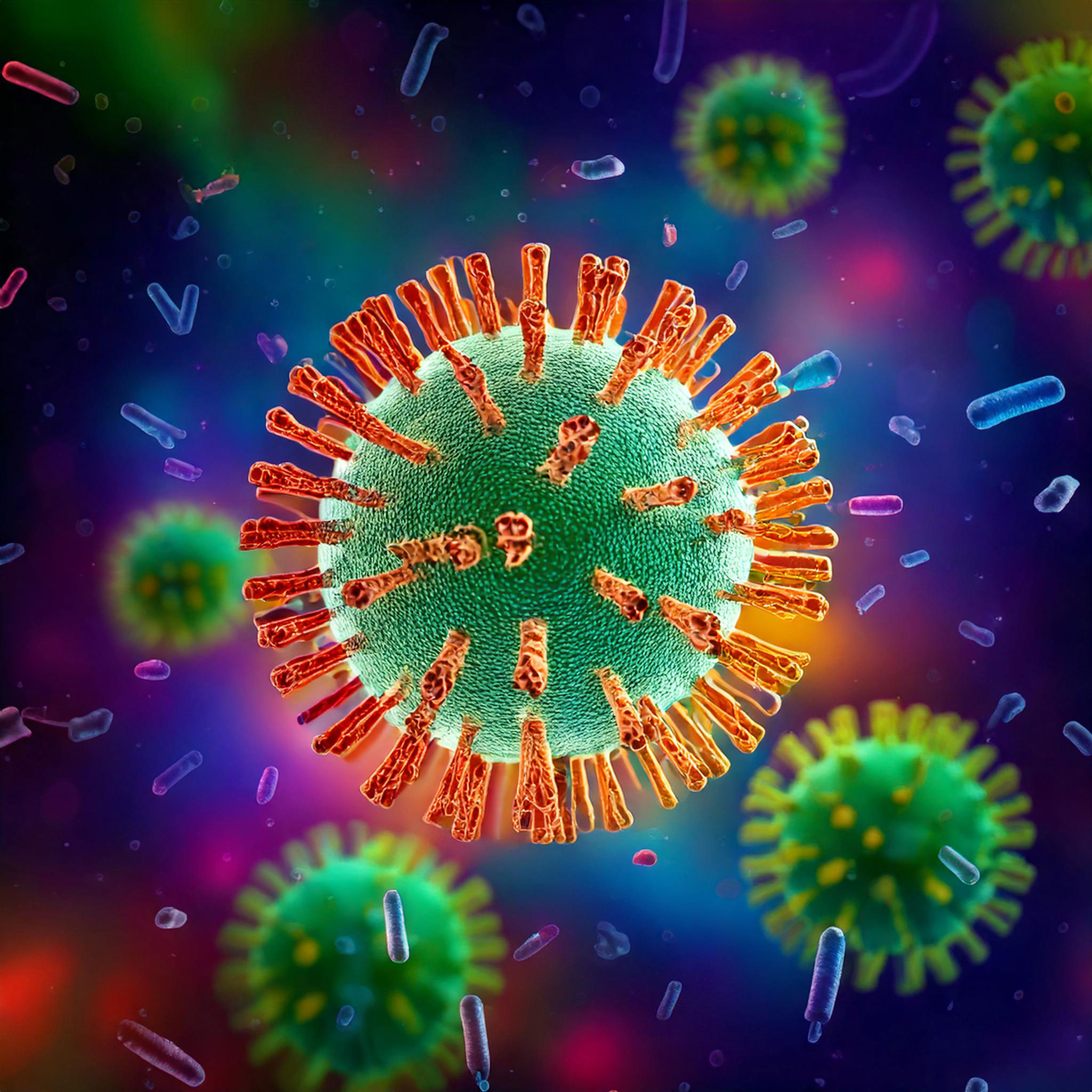 Bild von einem Virus